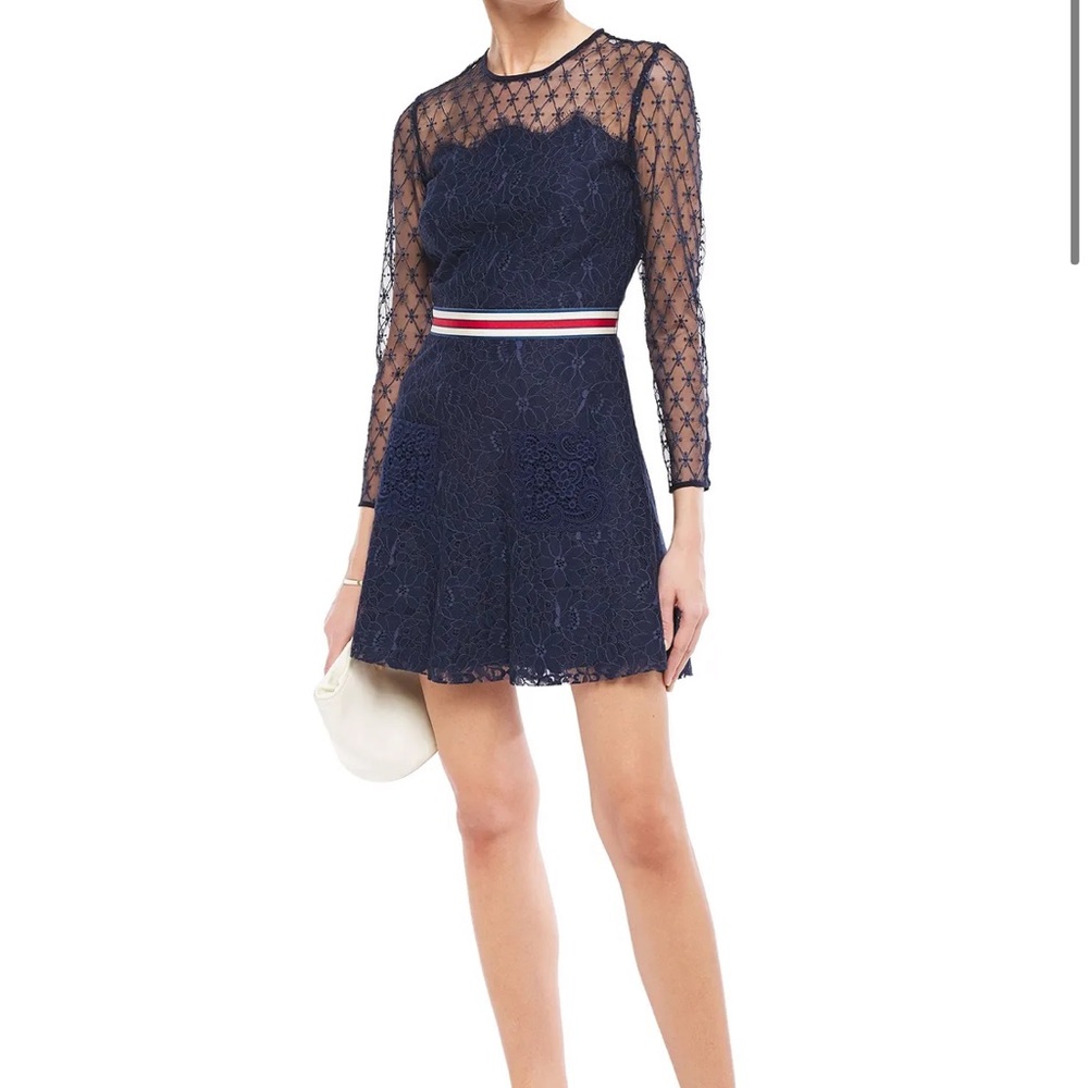Sandro Blue A-Line Dress